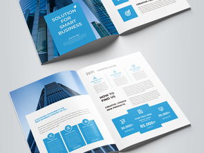 解鎖企業視覺新高度 藍色科技公司專業畫冊設計與素材資源全解析